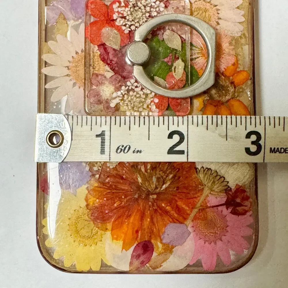 GENUINE FLOWERS iPhone 12 Floral Case! Finger ring built-in HIGH QUALITY